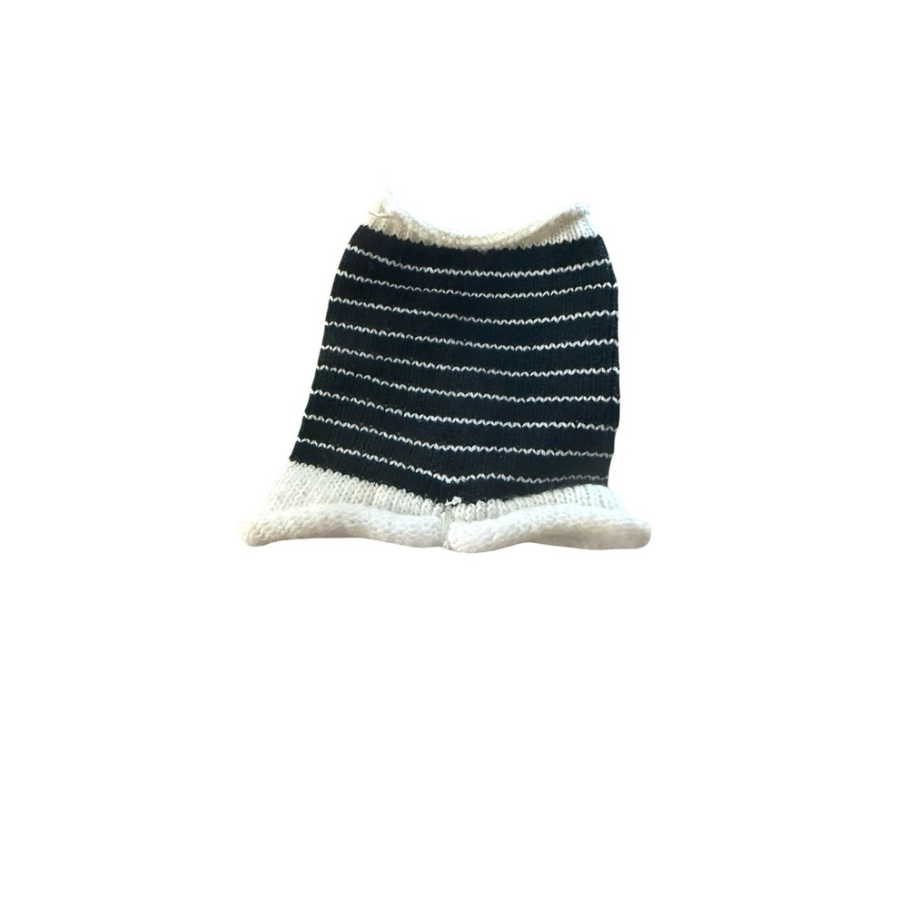 Vintage Barbie Doll Knit Striped Shorts Black White